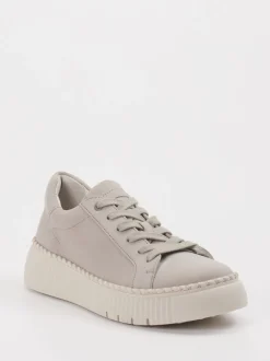 Gabor – Sneaker aus Veloursleder in Hellgrau