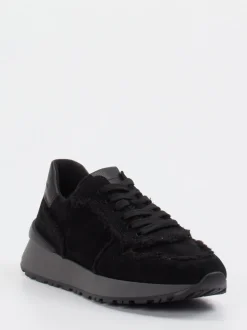 Gabor – Sneaker aus Veloursleder Schwarz