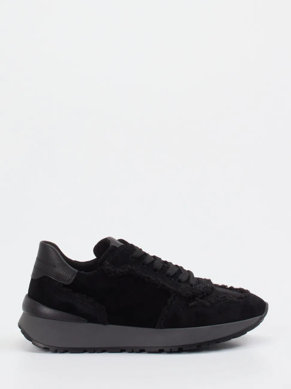 Gabor – Sneaker aus Veloursleder Schwarz
