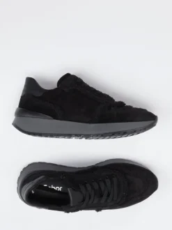 Gabor – Sneaker aus Veloursleder Schwarz
