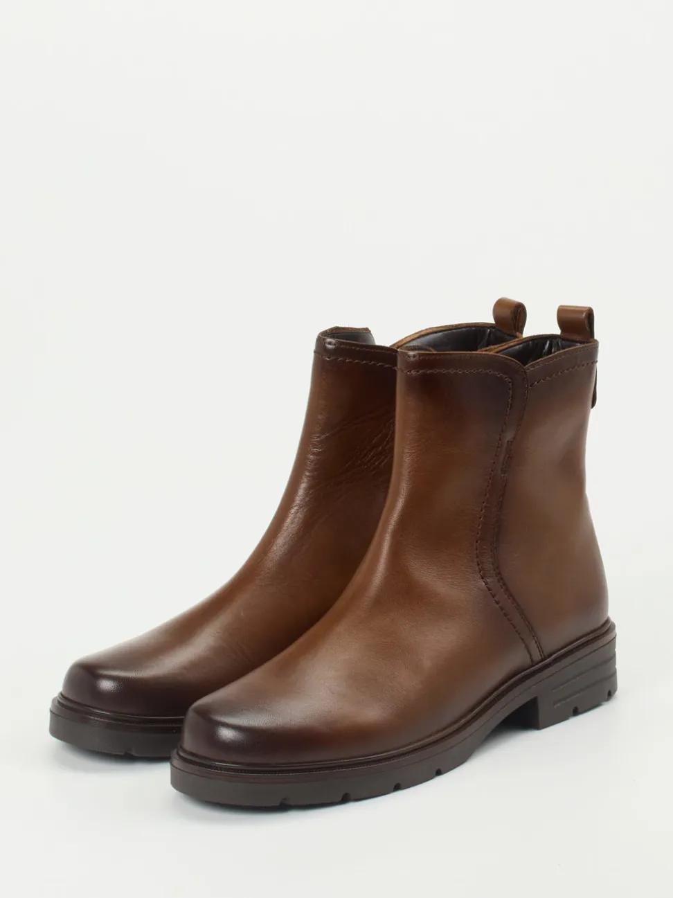 Gabor – Stiefelette aus Lammleder in Braun