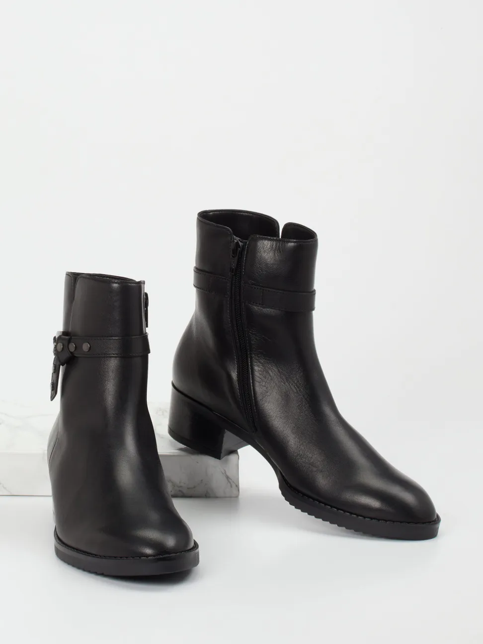 Gabor – Stiefelette aus Lammleder schwarz