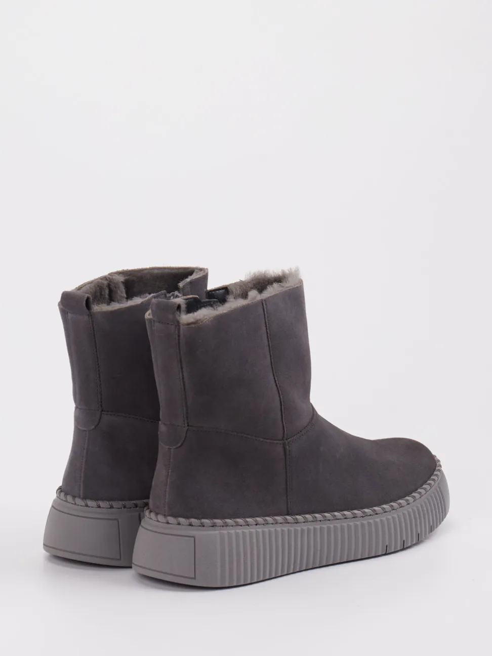 Gabor – Stiefelette aus Veloursleder anthrazit