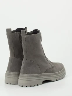 Gabor – Stiefeletten aus Veloursleder in Grau