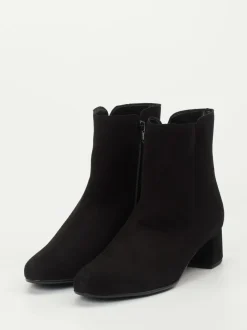 Gabor – Stiefeletten aus Veloursleder Schwarz