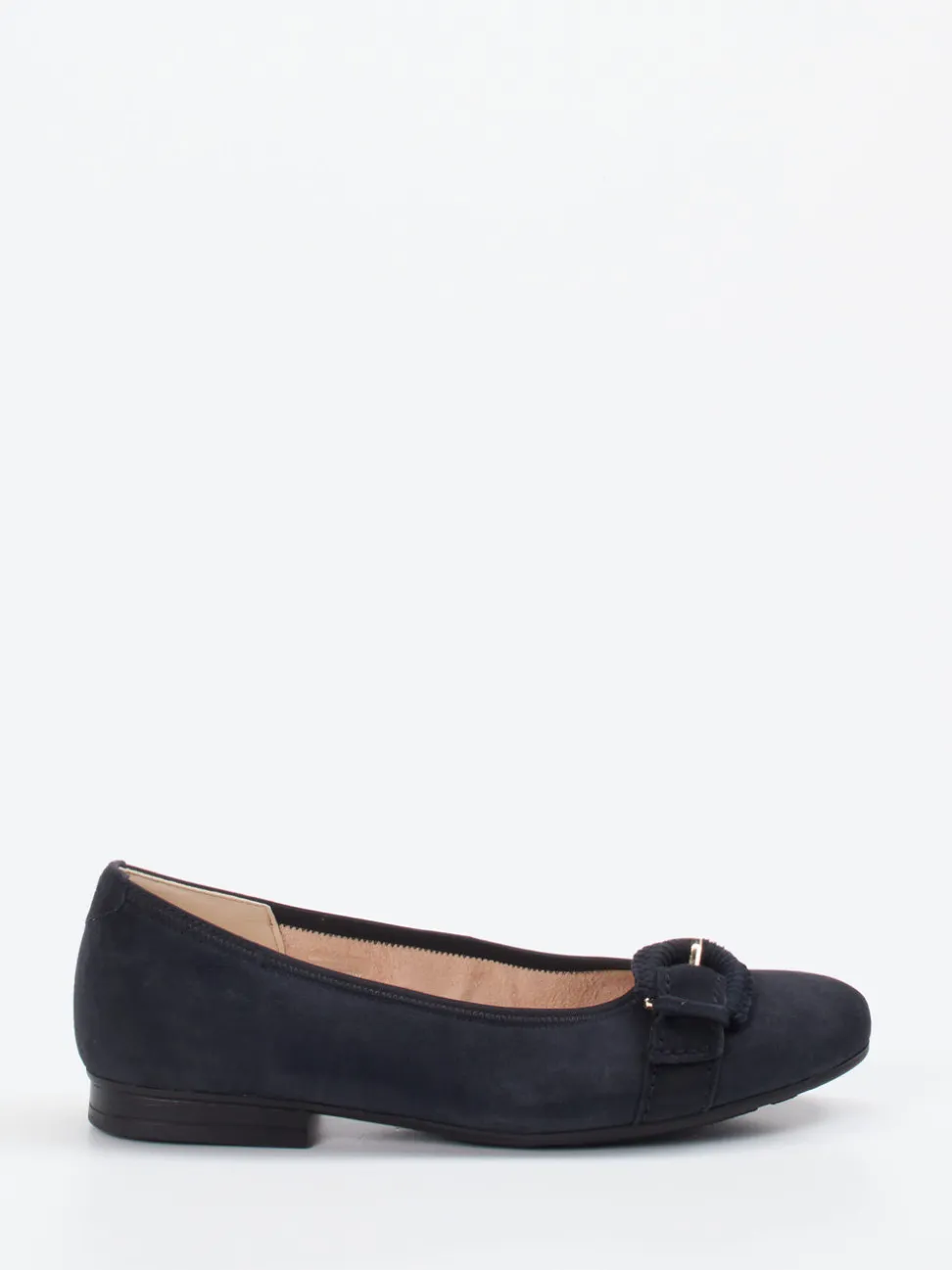 Gabor Comfort – Ballerinas aus Veloursleder Dunkelblau