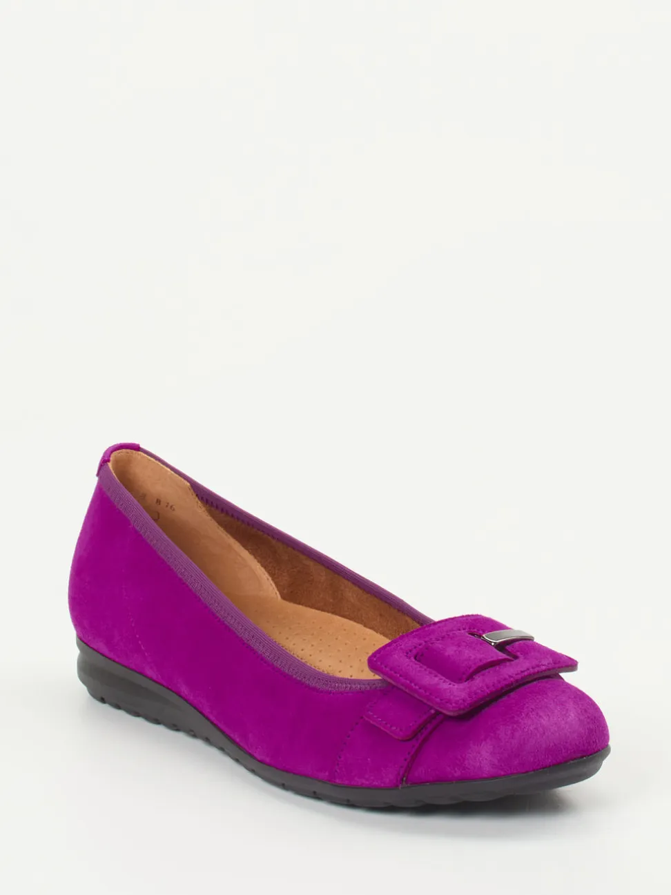 Gabor Comfort – Ballerinas aus Veloursleder pink