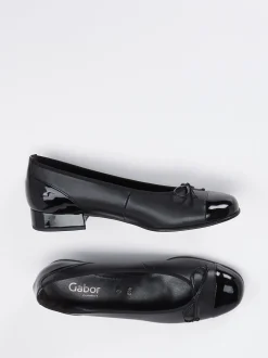 Gabor Comfort – Ballerinas aus Kalbleder in Schwarz