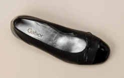 Gabor Comfort – Ballerinas aus Kalbleder in Schwarz