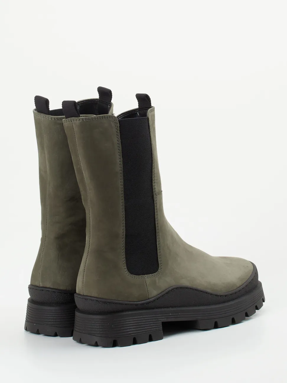Gabor Comfort – Chelsea Boots aus Nubukleder olivgrün