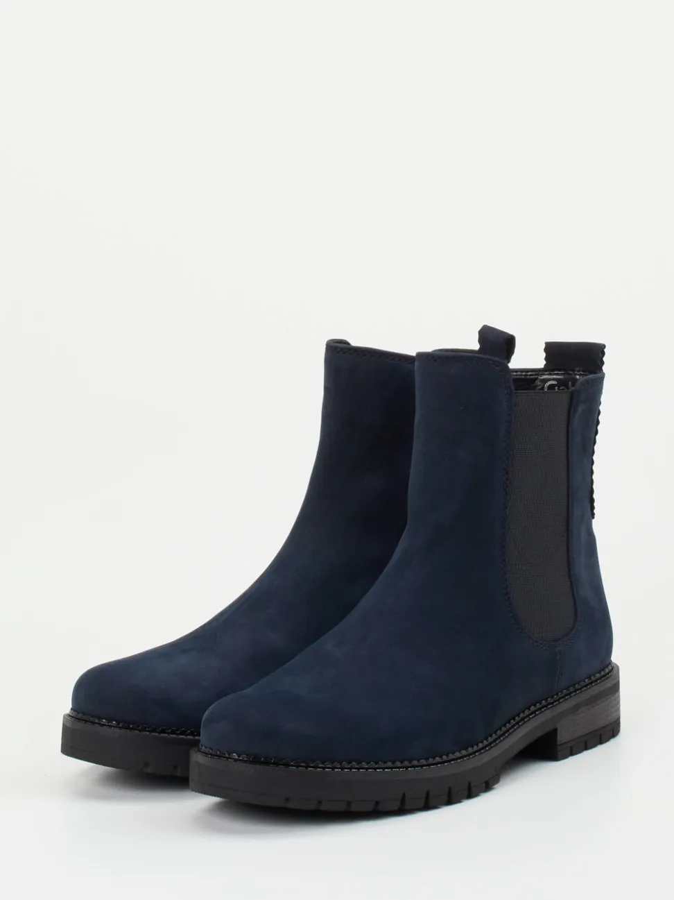 Gabor Comfort – Chelsea Boots aus Nubukleder Dunkelblau