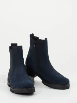 Gabor Comfort – Chelsea Boots aus Nubukleder Dunkelblau