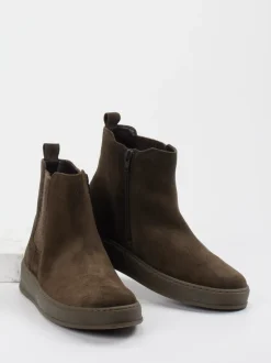 Gabor Comfort – Chelsea Boots aus Veloursleder braun