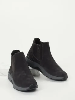 Gabor Comfort – Chelsea-Stiefelette aus Veloursleder grau