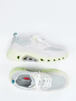 Gabor Comfort – Chunky Sneaker aus Velour/Textil hellgrau