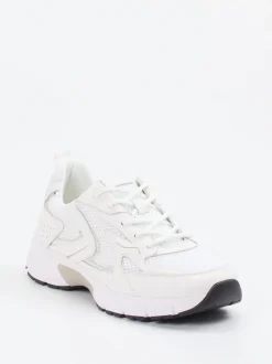 Gabor Comfort – Chunky Sneaker aus Velour und Textil Weiß