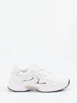 Gabor Comfort – Chunky Sneaker aus Velour und Textil Weiß