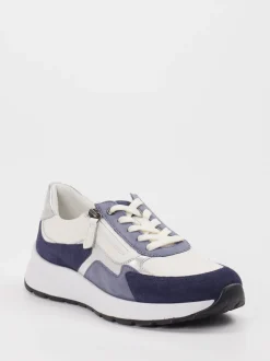 Gabor Comfort – Freizeitsneaker aus Veloursleder cremeweiß
