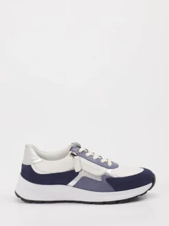 Gabor Comfort – Freizeitsneaker aus Veloursleder cremeweiß