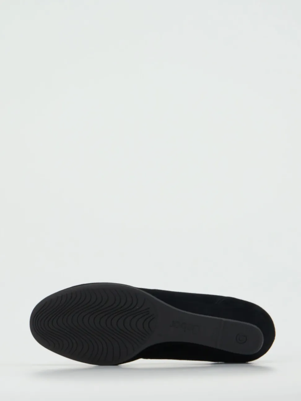 Gabor Comfort – Keilballerinas aus Veloursleder schwarz