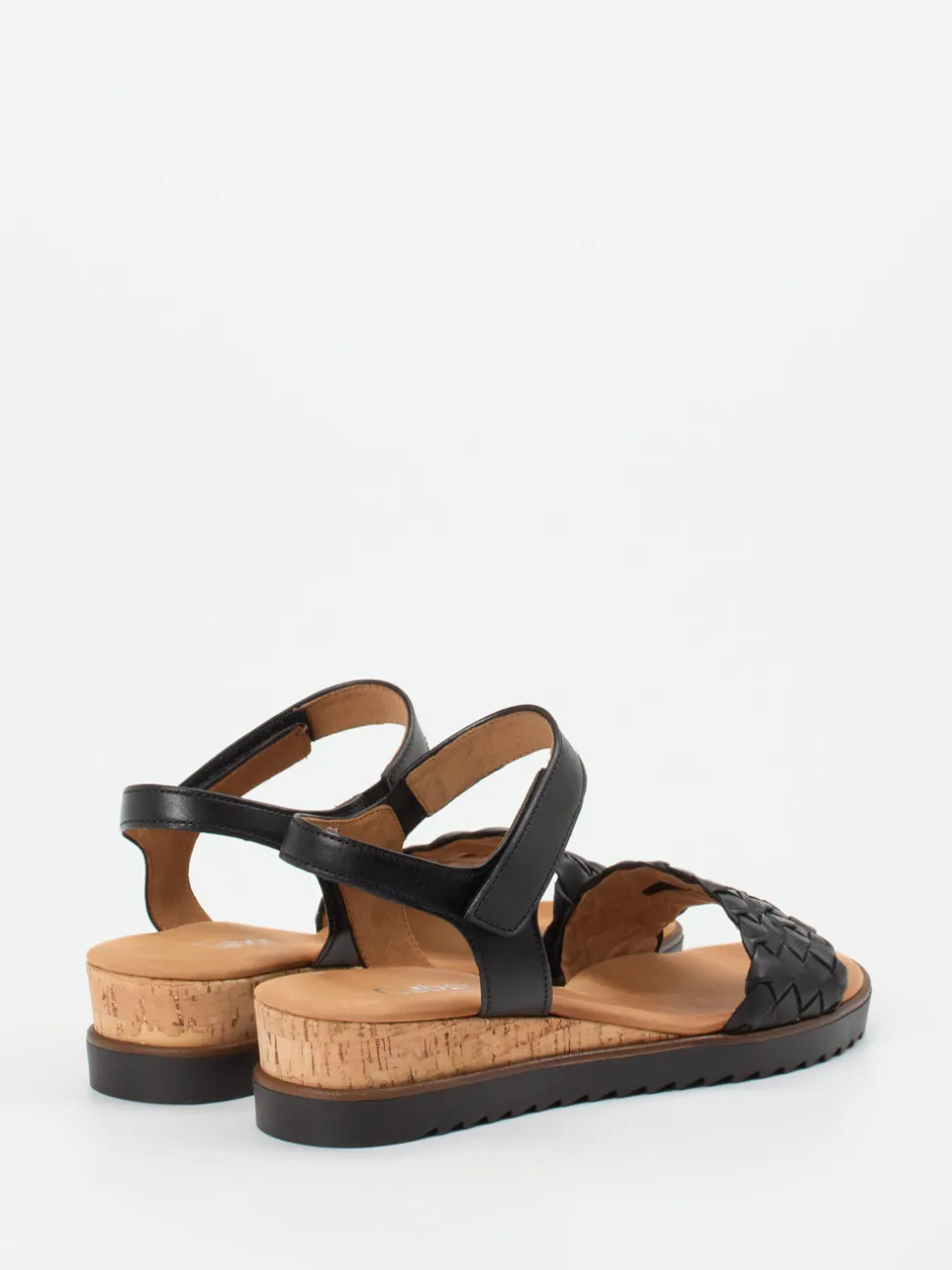 Gabor Comfort – Keilsandalette aus Kalbleder Schwarz