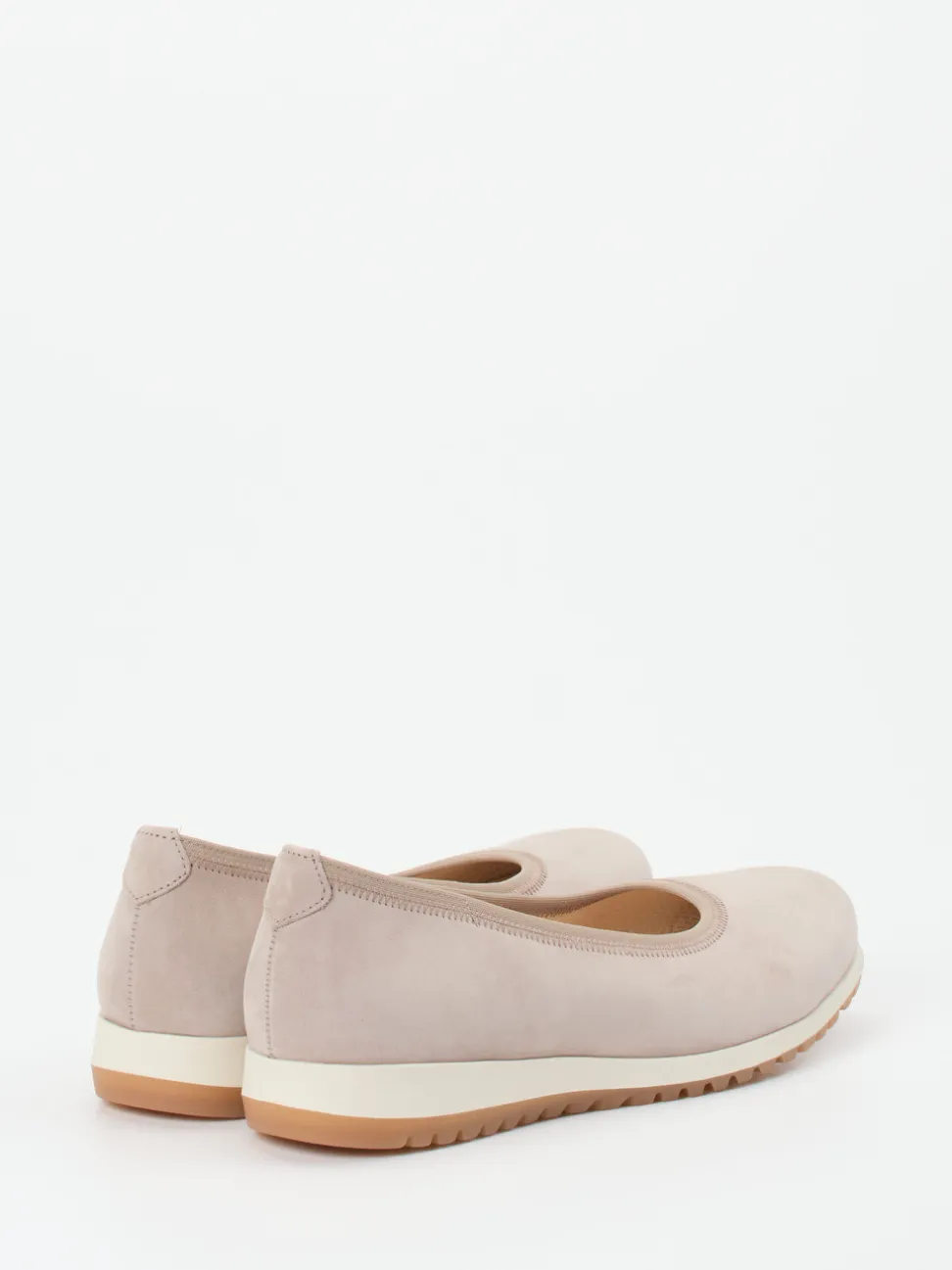 Gabor Comfort – Komfort-Ballerinas aus Nubukleder Beige