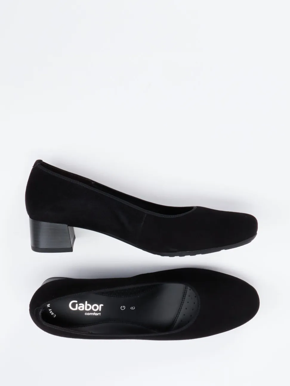 Gabor Comfort – Komfort-Pumps aus Veloursleder schwarz