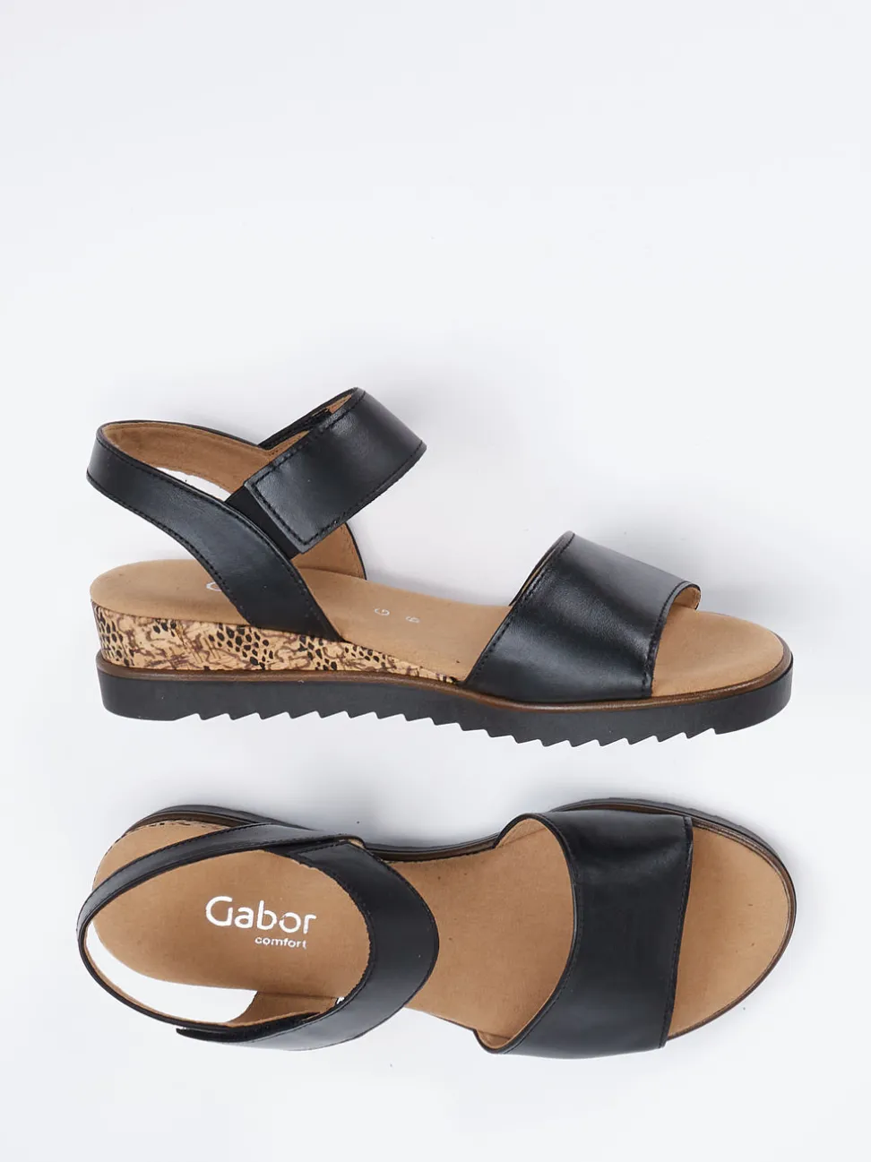 Gabor Comfort – Komfort-Sandalen aus Kalbleder schwarz