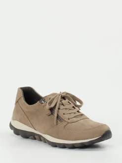 Gabor Comfort – Komfort-Sneaker aus Nubukleder taupe