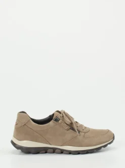 Gabor Comfort – Komfort-Sneaker aus Nubukleder taupe