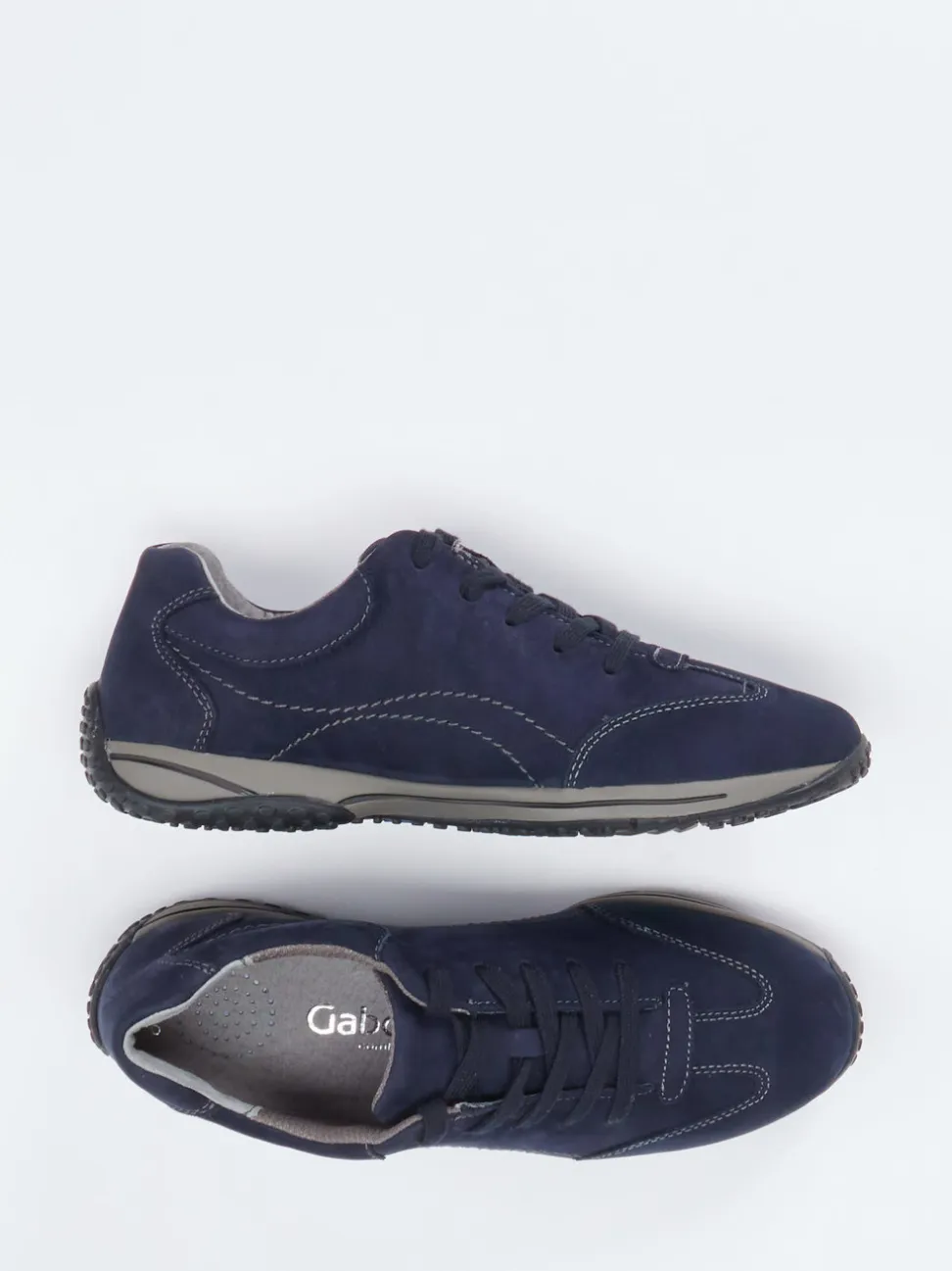 Gabor Comfort – Komfort-Sneaker aus Nubukleder Blau