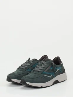 Gabor Comfort – Komfort-Sneaker aus Nubukleder grün