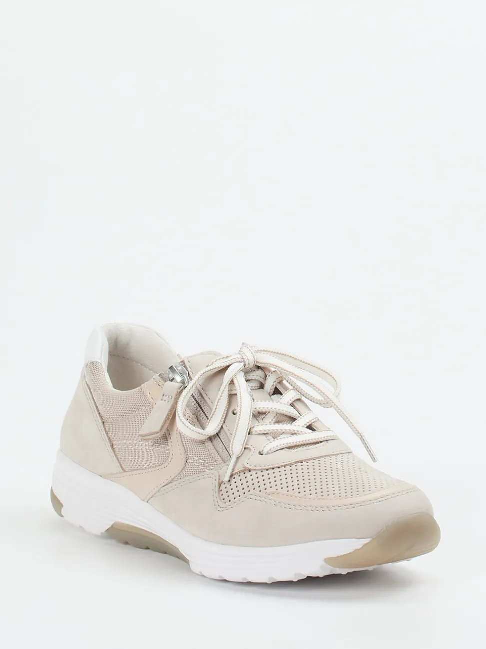 Gabor Comfort – Komfort-Sneaker aus Nubukleder Beige