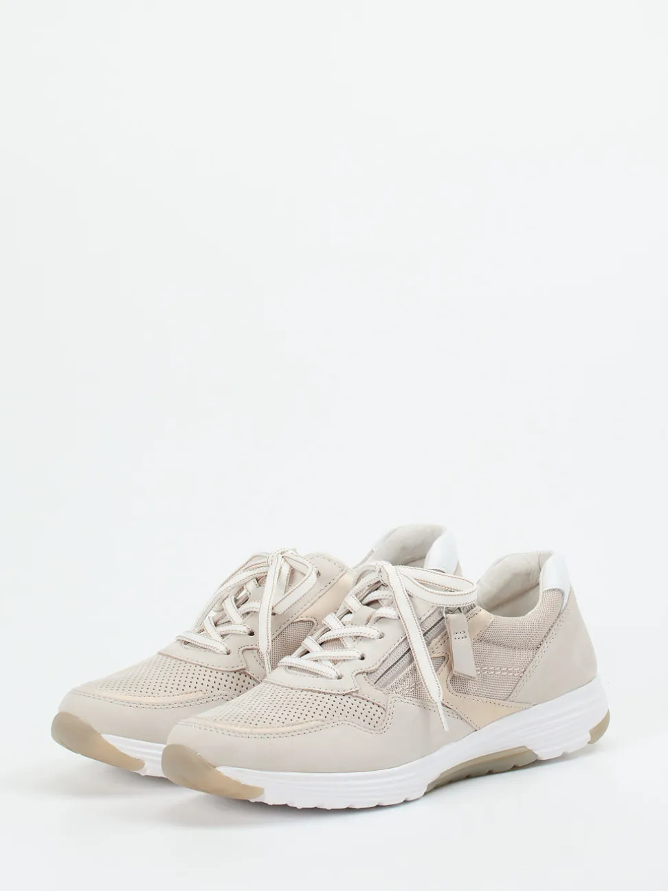 Gabor Comfort – Komfort-Sneaker aus Nubukleder Beige