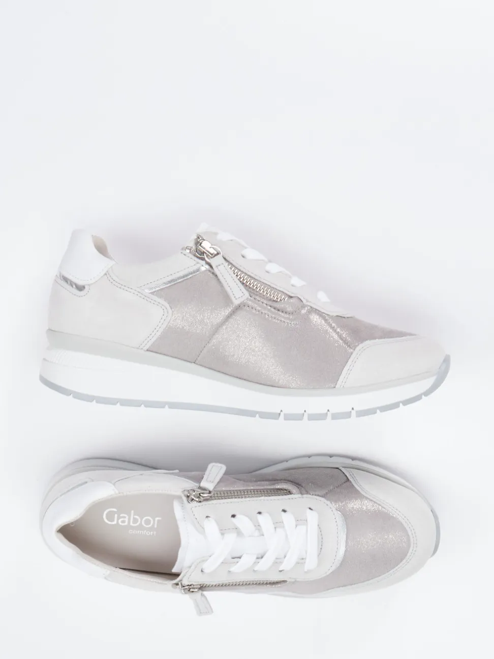 Gabor Comfort – Komfort-Sneaker aus Stretch und Veloursleder
