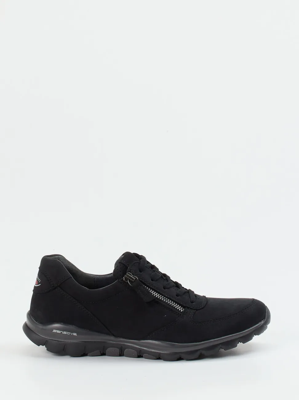 Gabor Comfort – Komfort-Sneaker aus Nubukleder schwarz