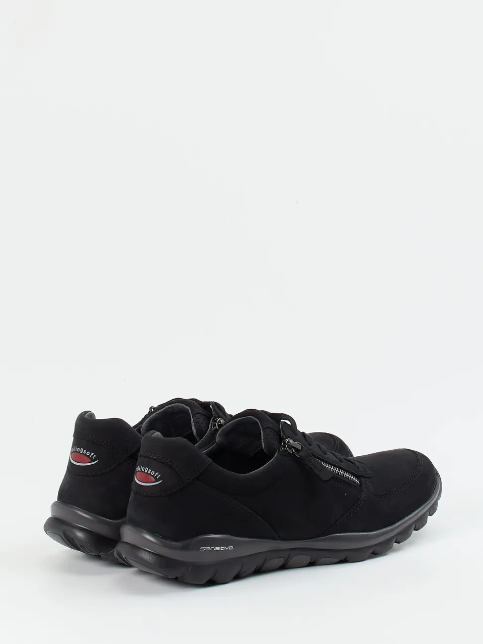 Gabor Comfort – Komfort-Sneaker aus Nubukleder schwarz