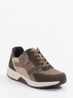 Gabor Comfort – Komfort-Sneaker aus Veloursleder taupe