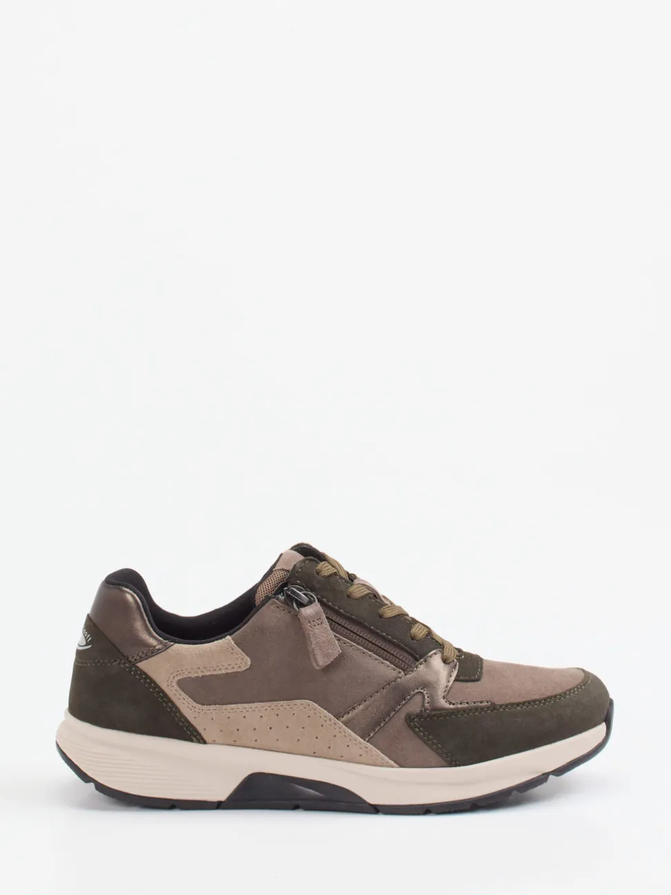 Gabor Comfort – Komfort-Sneaker aus Veloursleder taupe