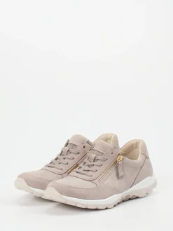 Gabor Comfort – Komfort-Sneaker aus Nubukleder Beige