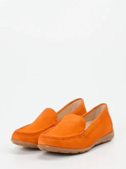 Gabor Comfort – Loafer aus Veloursleder Orange