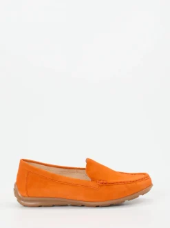 Gabor Comfort – Loafer aus Veloursleder Orange