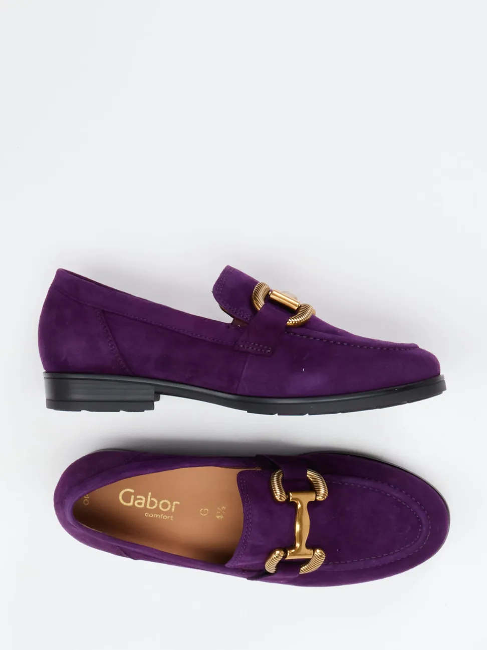 Gabor Comfort – Loafer aus Veloursleder Violett