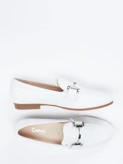 Gabor Comfort – Loafer aus Kalbleder weiß