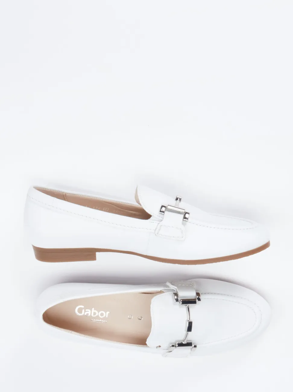 Gabor Comfort – Loafer aus Kalbleder weiß