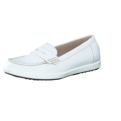 Gabor Comfort – Loafer aus Hirschleder Weiß