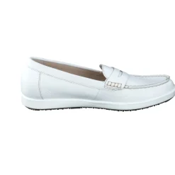Gabor Comfort – Loafer aus Hirschleder Weiß