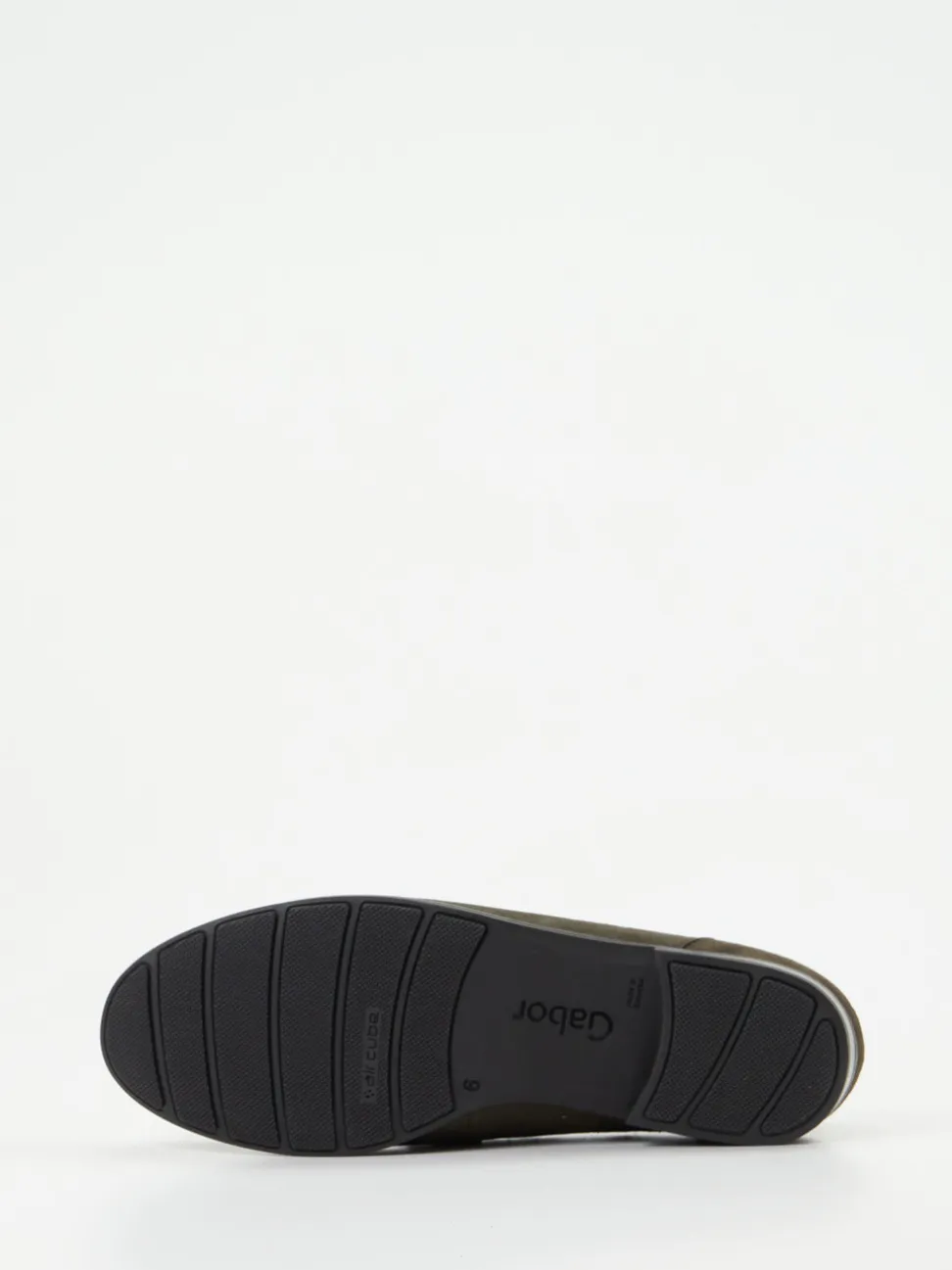 Gabor Comfort – Loafer aus Veloursleder olivgrau