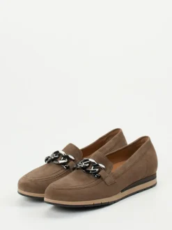 Gabor Comfort – Loafer aus Veloursleder in Braun