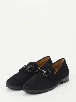 Gabor Comfort – Loafer aus Veloursleder Schwarz